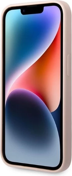 Mbështjellës Karl Lagerfeld Silicone Ikonik MagSafe për iPhone 14 Pro, rozë