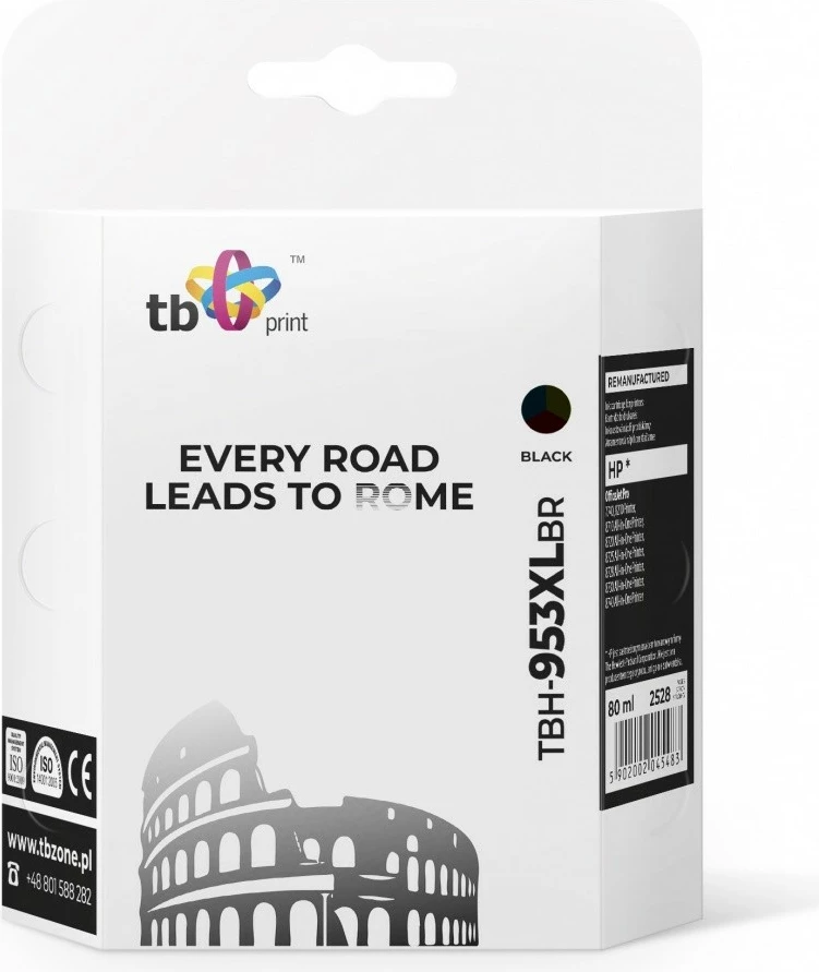 Toner i zi TB Print TBH-953XLBR për HP OfficeJet Pro, 80 ml