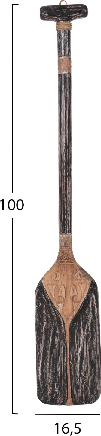 Dekor muri FH7709.03, dru albasia, ngjyrë e zezë, 16,5x100cm