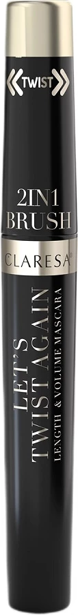 Maskarë për femra Claresa Let's Twist Again Length & Volume, e zezë, 7g