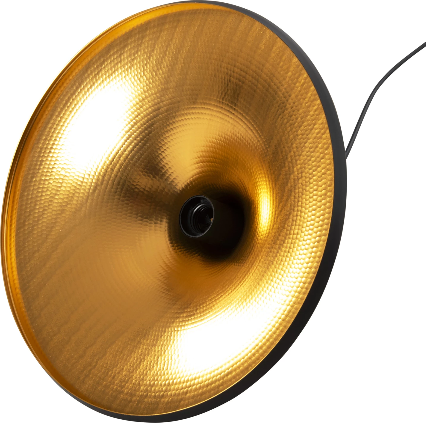 Llambë varëse tavani, alumini, ngjyrë e zezë dhe ari, FH4133, Φ36x112H cm