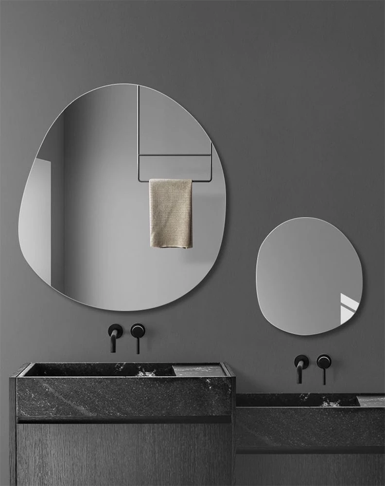 Pasqyrë dekorative Soul, formë abstrakte, MDF, 30x30cm