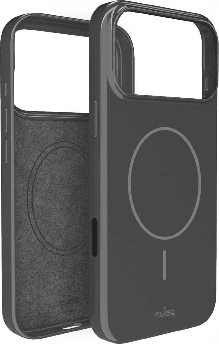 Mbështjellës Puro Pulse për iPhone 17 Pro, polikarbonat, MagSafe, Gri