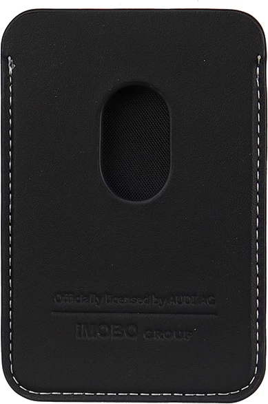 Mbështjellës Audi Synthetic Leather me magnet MagSafe, për iPhone, i zi