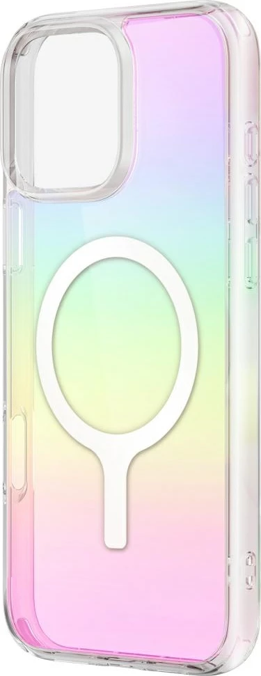 Mbështjellës UNIQ Iridescia Magclick Charging për iPhone 16 Plus, Multicolor