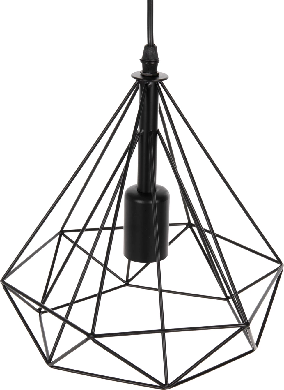 Llambë varëse tavani, kapak metali i zi, FH4063, 25x22x123H cm