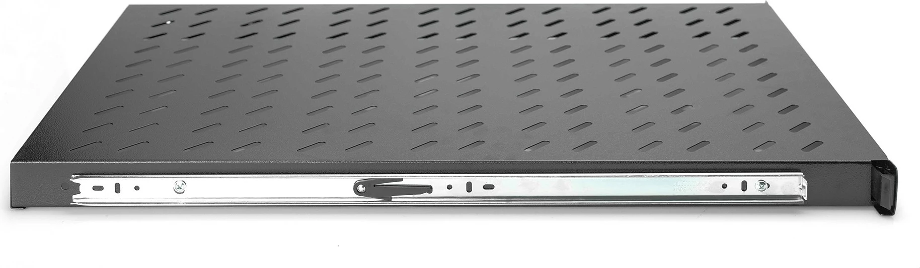 Raft rrëshqitës Digitus 1HE 30x48.3x72cm, 65kg, i zi