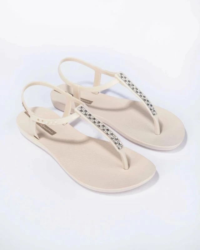 Sandale flip-flop për femra Ipanema, bezhë