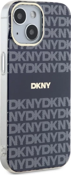 Mbështjellës DKNY IML Mono & Stripe MagSafe për iPhone 15/14/13, Blu