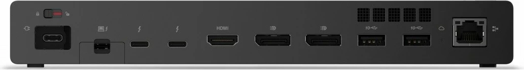Stacion dokimi Lenovo ThinkPad Thunderbolt 5 Smart Dock 7500 40BA0265EU, TB5 120 Gb/s, deri 3x 8K 60 Hz + 1x 4K 60 Hz, PD 180 W, porta HDMI/DP/USB-C/USB-A/RJ-45/audio, me furnizues 265 W dhe kabllo TB5 1 m, e zezë