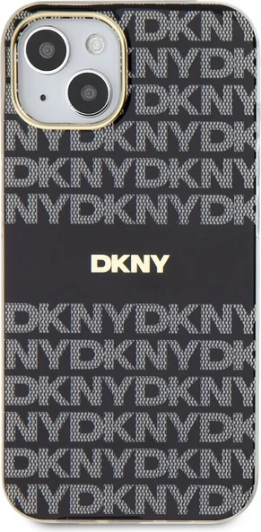 Mbështjellës DKNY IML Mono & Stripe MagSafe për iPhone 15/14/13, i zi