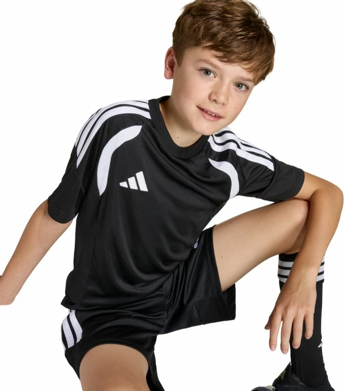 Fanellë futbolli adidas për fëmijë, e zezë