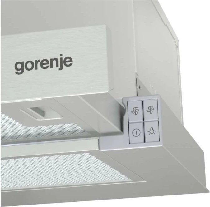 Aspirator kuzhine Gorenje TH62E3X, teleskopik, çelik, 60 cm