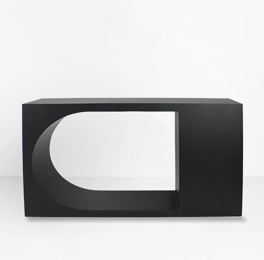 Konsol Bell, e zezë, 120x32x75