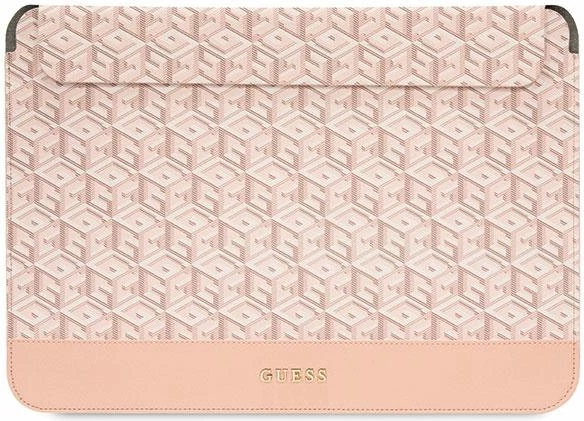 Mbështjellës laptopi Guess GCube Stripe, 14", Rozë