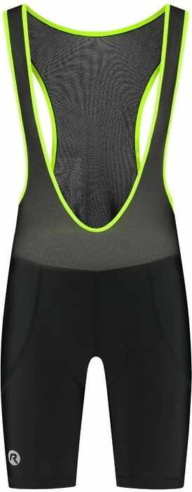 Pantallona sportive çiklizmi Rogelli për meshkuj, të zeza-fluoreshente