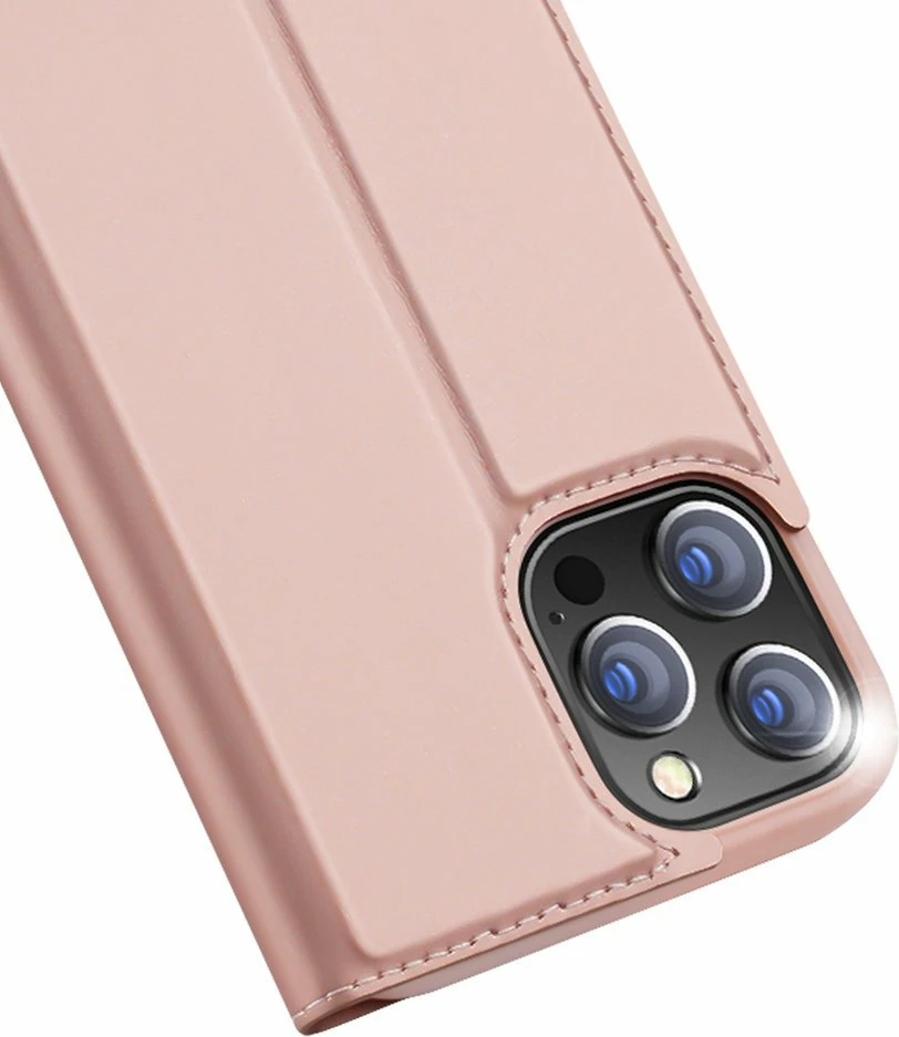 Mbështjellës Dux Ducis Skin Pro Bookcase për iPhone 13 Pro, rozë