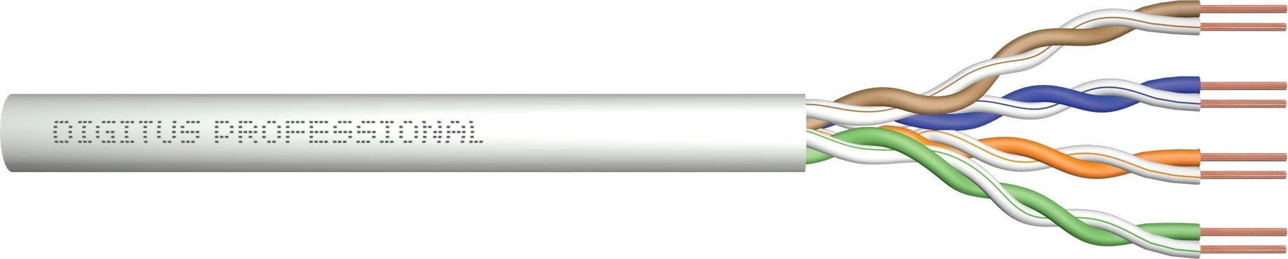 Kabllo rrjeti Digitus ASSNET100 Cat5e U/UTP, 305m, gri