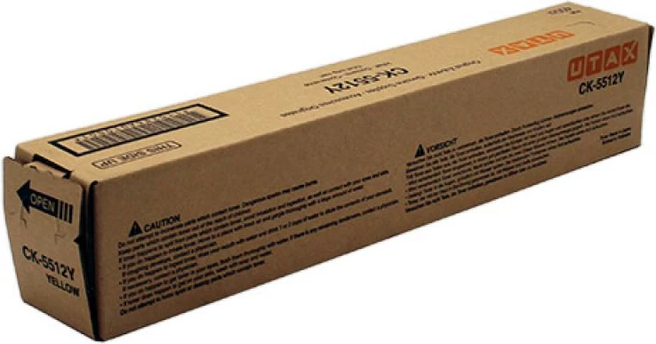 Toner Utax CK-5512Y (1T02R6AUT0), rendiment 9,750–23,700 faqe, e verdhë