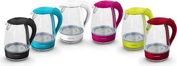 Ibrik elektrik Esperanza SALTO ANGEL EKK011W, 1.7L, xham, i bardhë