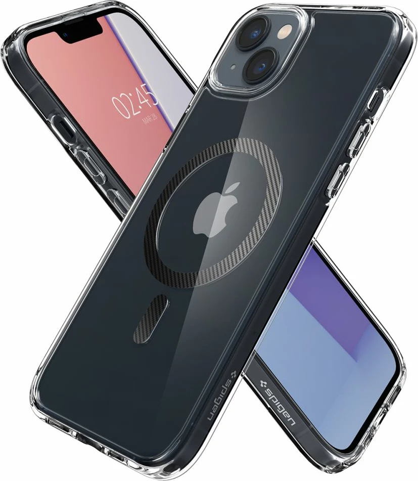 Mbështjellës Spigen Ultra Hybrid Mag për iPhone 14 Plus, MagSafe, Transparent Gri