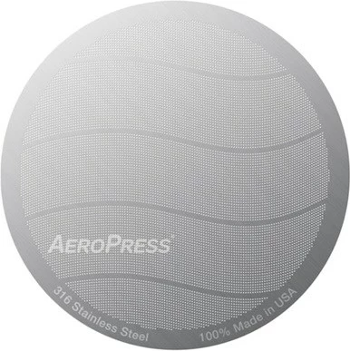 Filtër kafeje AeroPress prej çeliku inox, Gri