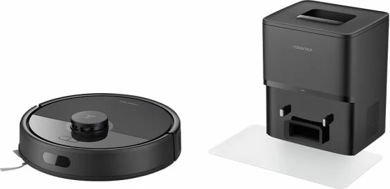 robot fshesë me korrent Roborock Q7 BF+ 8000 Pa, me stacion vetë-zbrazës, LiDAR, fshirje me ujë 270 ml, Wi‑Fi 2.4GHz, e zezë