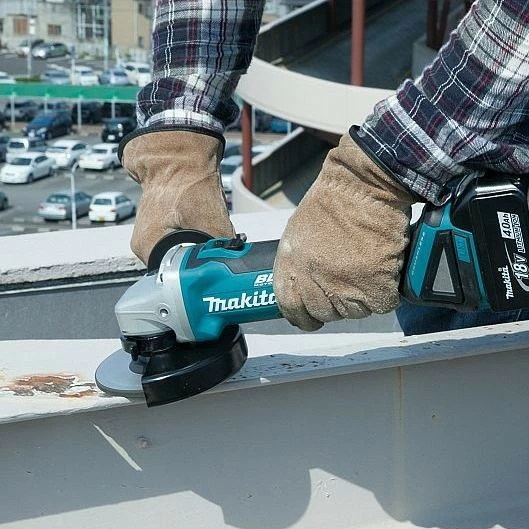 Makinë gërryese Makita DGA 504 Z, brushless, 18V, 12.5cm, pa kabllo, zi/blu/gri