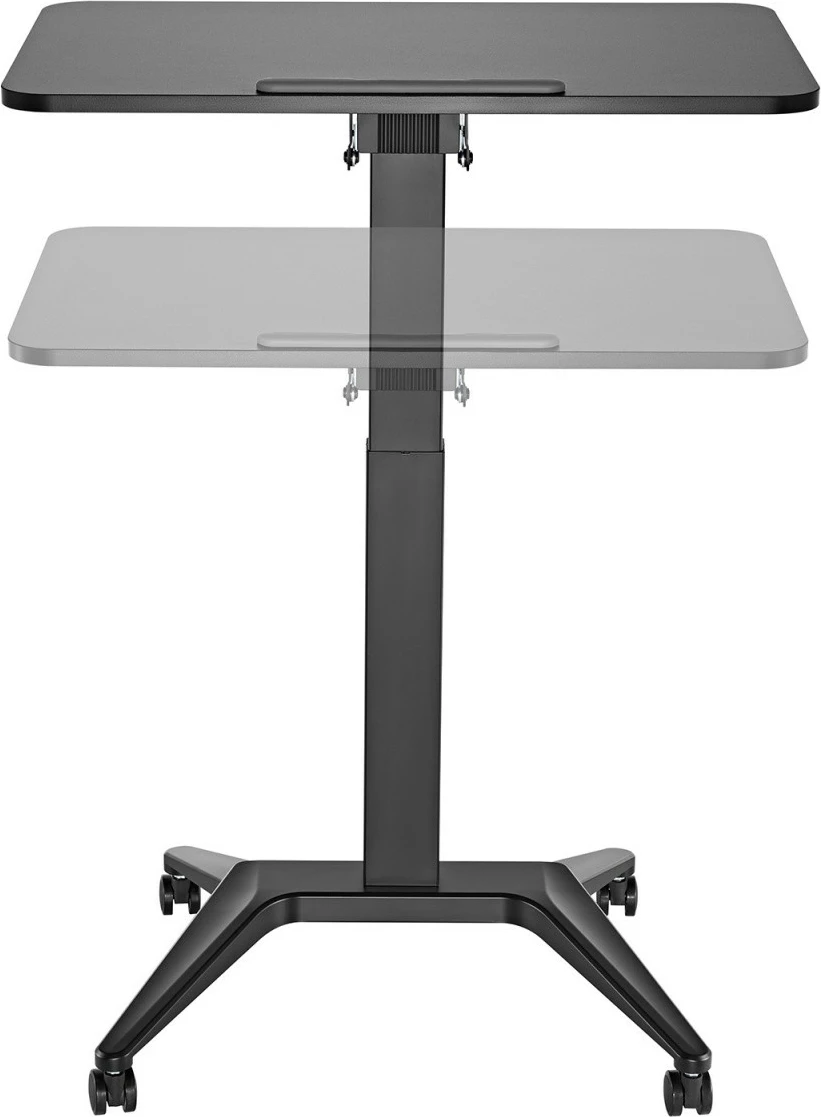 Tavolinë mobile Maclean MC-453B për laptop, me rregullim lartësie, e zezë