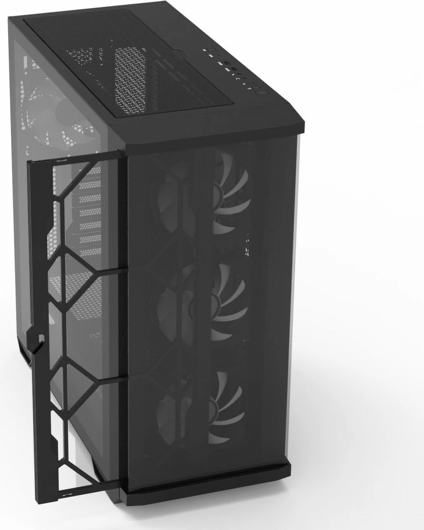Kasë Zalman Z10 DUO, ATX Mid Tower, 4 ventilatorë Infinity Mirror, e zezë