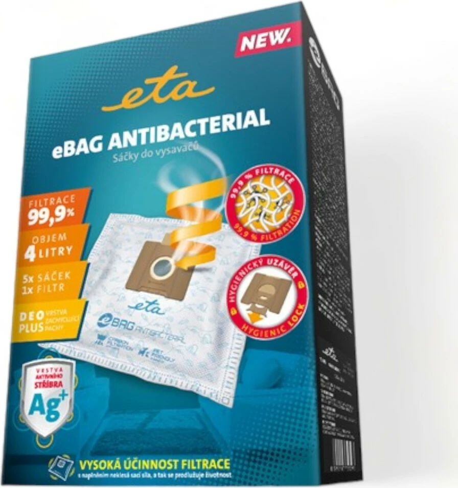 Qese për Fshesë Elektrike ETA eBag ANTIBACTERIAL 960068020