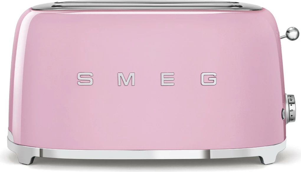 Tostier SMEG 50's Style, 4 feta, rozë