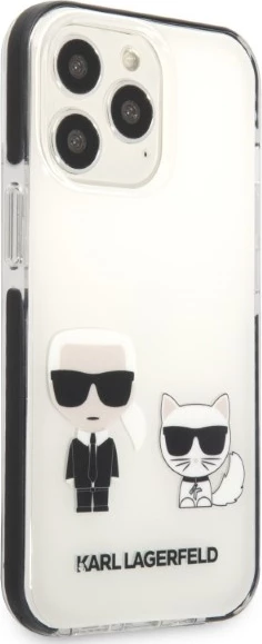 Mbështjellës Karl Lagerfeld KLHCP13LTPEKCW për iPhone 13/13 Pro, Hardcase, Bardhë