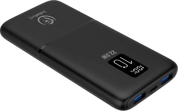 Powerbank Rebeltec P10 LCDPD 10,000mAh, 22.5W, e zezë