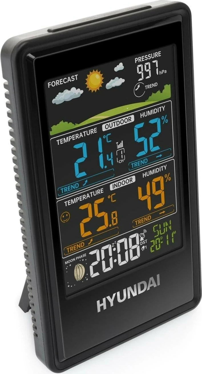 Stacion moti Hyundai HY-WS2350, ekran me ndriçim, i zi