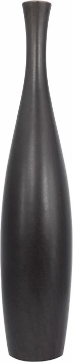 Vazo LEI, qeramike, antracit mat, 12x12x48cm