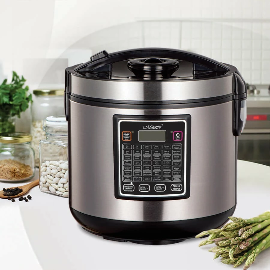 Multicooker Feel-Maestro MR-793, 5 L, 42 programe, 900 W, ekran LCD, i zi/argjendtë