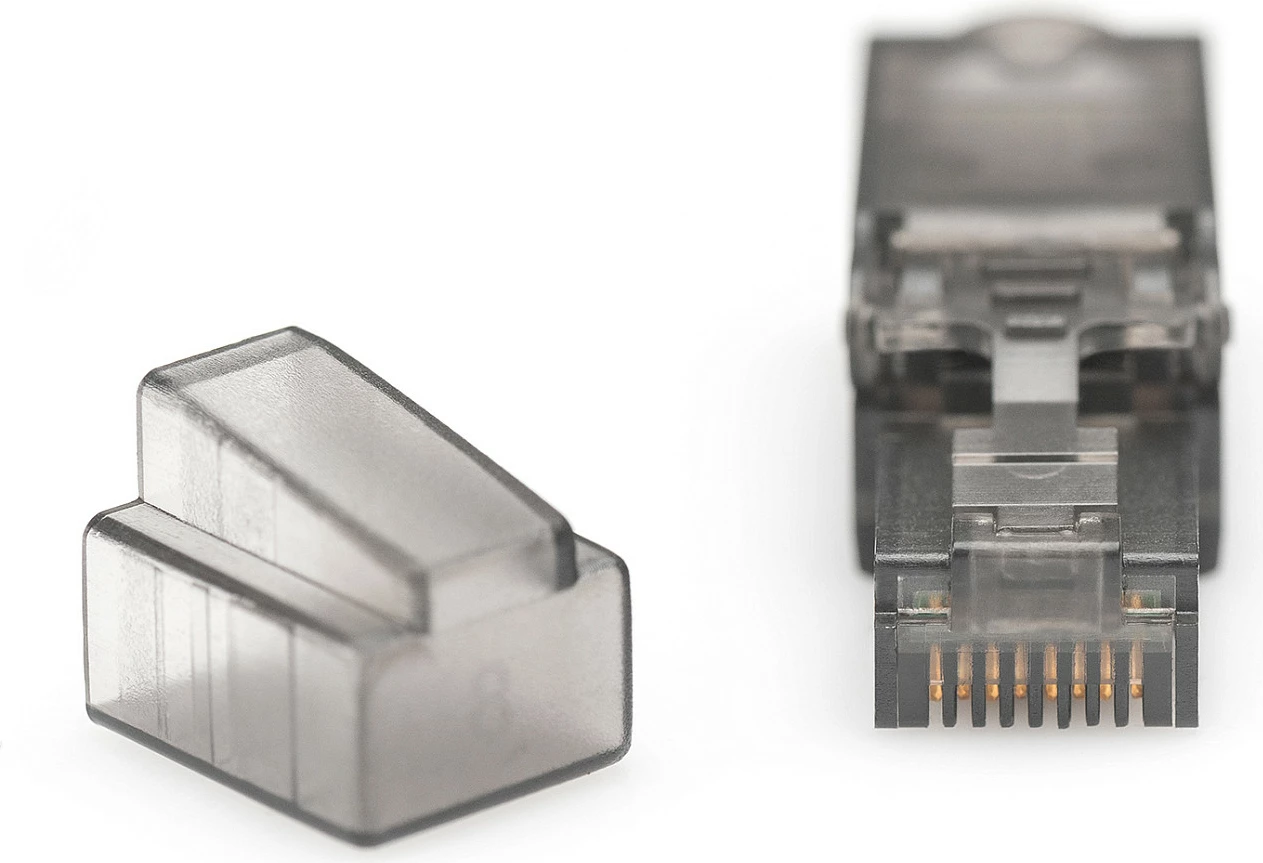 Prizë rrjeti RJ45 Digitus Cat6a, pa shield, e zezë