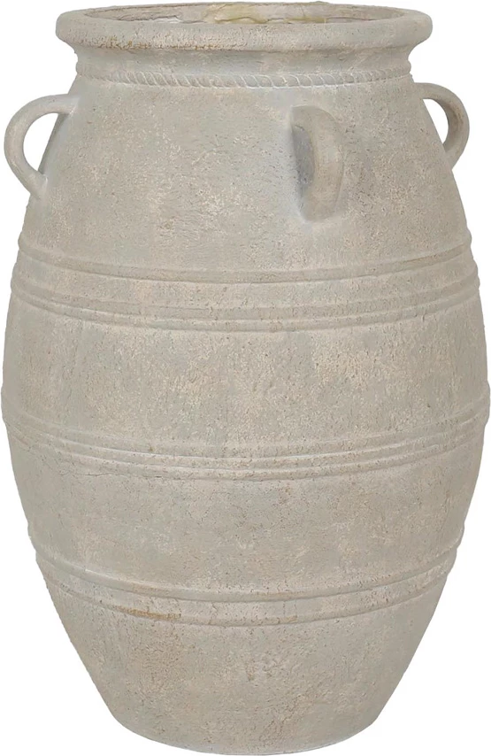 Vazo për lule MILOS, MgO, bezhë, 37x37x55 cm