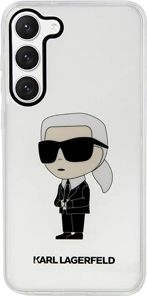 Mbështjellës Karl Lagerfeld Ikonik Karl për Samsung Galaxy S23, transparent