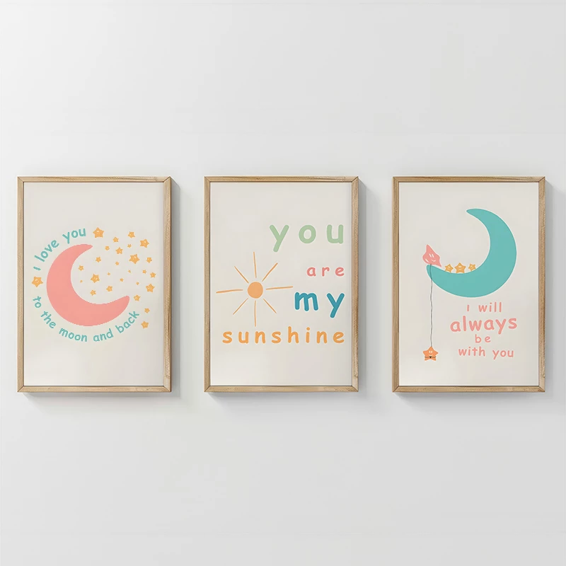 Set pikturash murale Pepy, triptik, print digjital, shumëngjyrëshe, 33x1.5x48cm