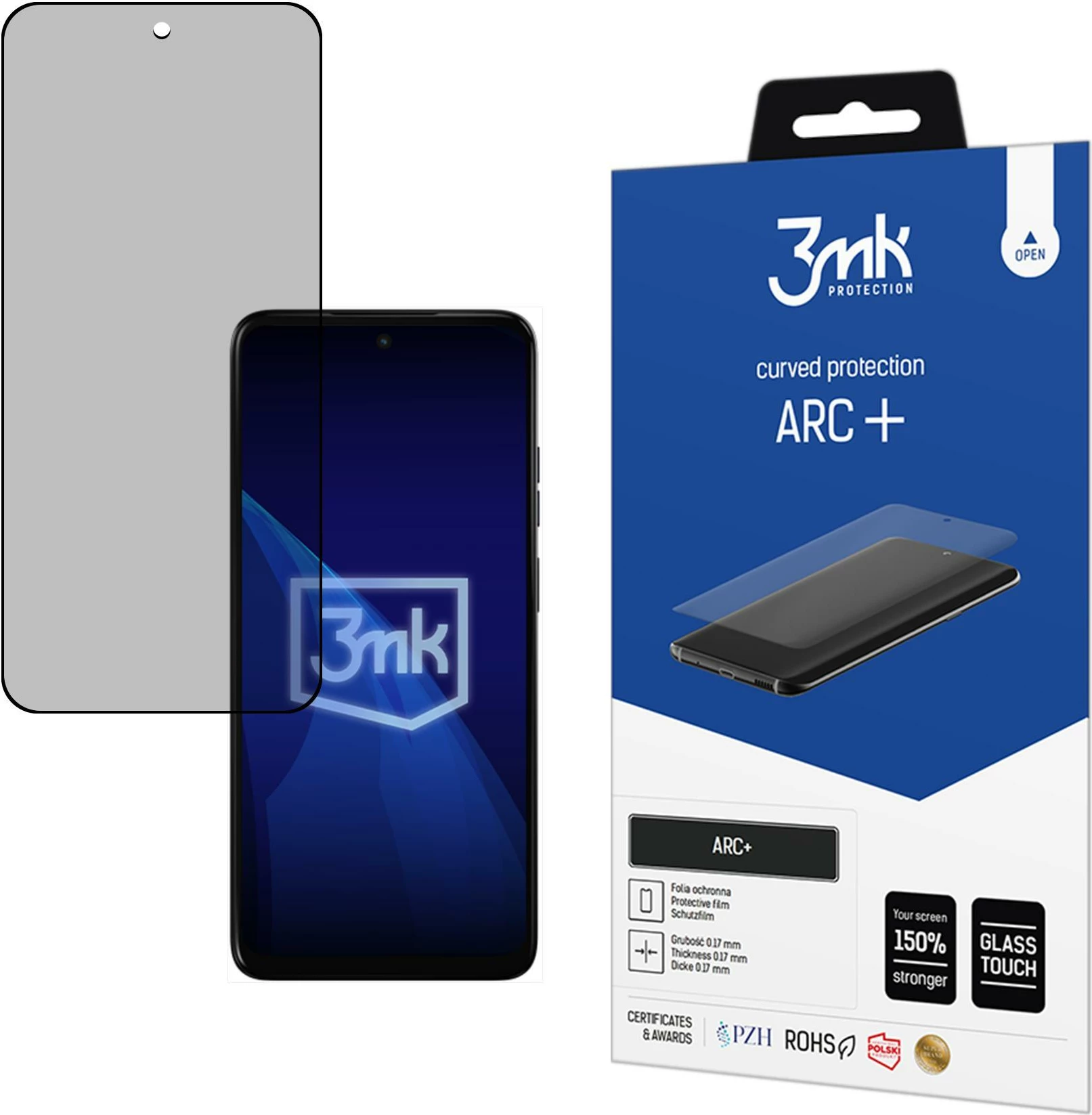 Folje mbrojtëse për ekran, 3mk Protection ARC+ për Motorola Moto E15