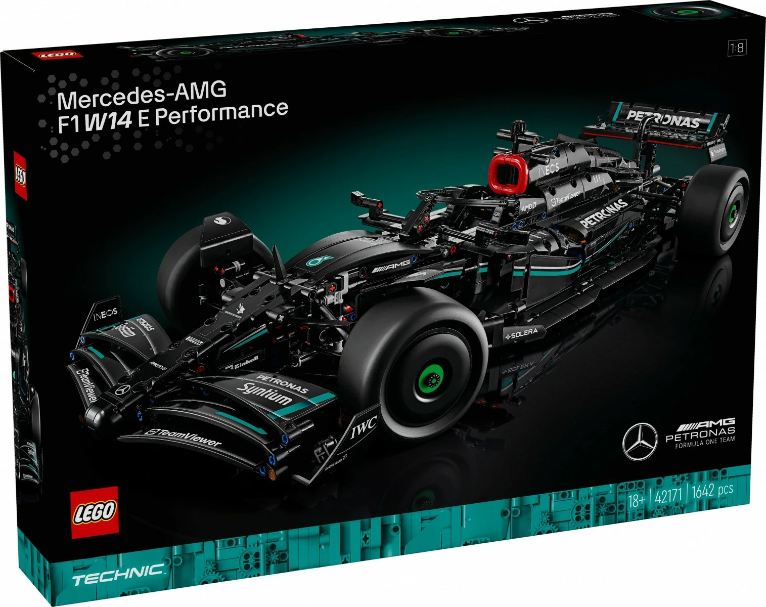 Set ndërtimi LEGO Technic Mercedes-AMG F1 W14 E Performance, 1642 pjesë, e zezë