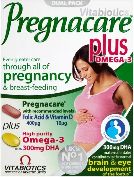 Pregnacare Plus Omega-3 – Shtesë ushqyese për shtatzëni dhe gjidhënie