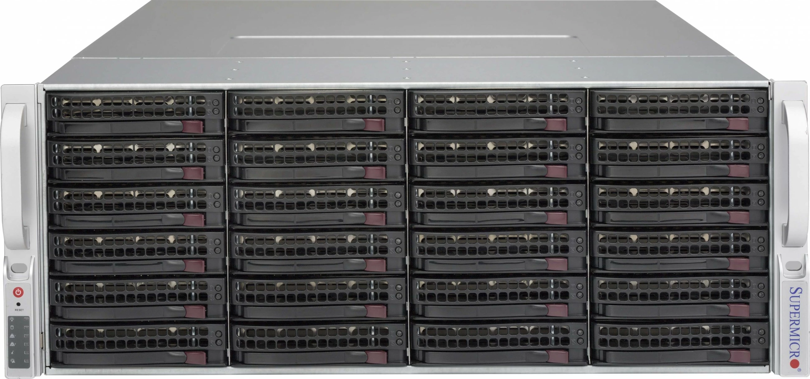 Kasë serveri Supermicro 4U, 36x3.5" hot-swap, 2x1200W, e zezë