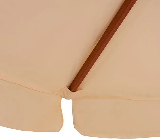 Ombrellë profesionale 4x4m me kornizë druri FH6023, ngjyrë bezhë