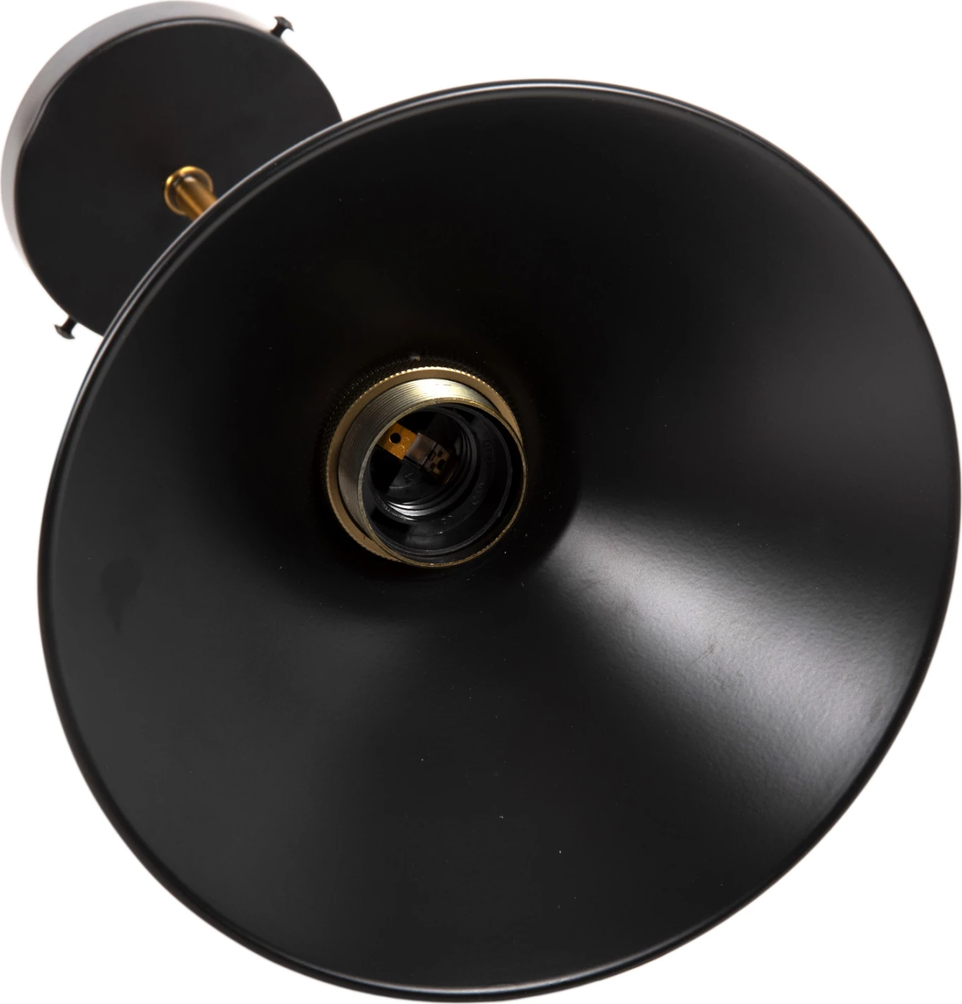 Llambë tavani/muri, metal, e zezë-ari, FH4121, Φ21x31H cm