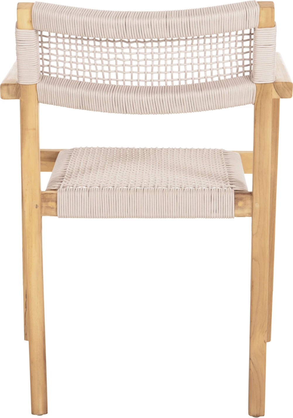 Karrige CHARLOTTE FH9637.07 dru TEAK natyral & litar bezhë 58x61x81Hcm