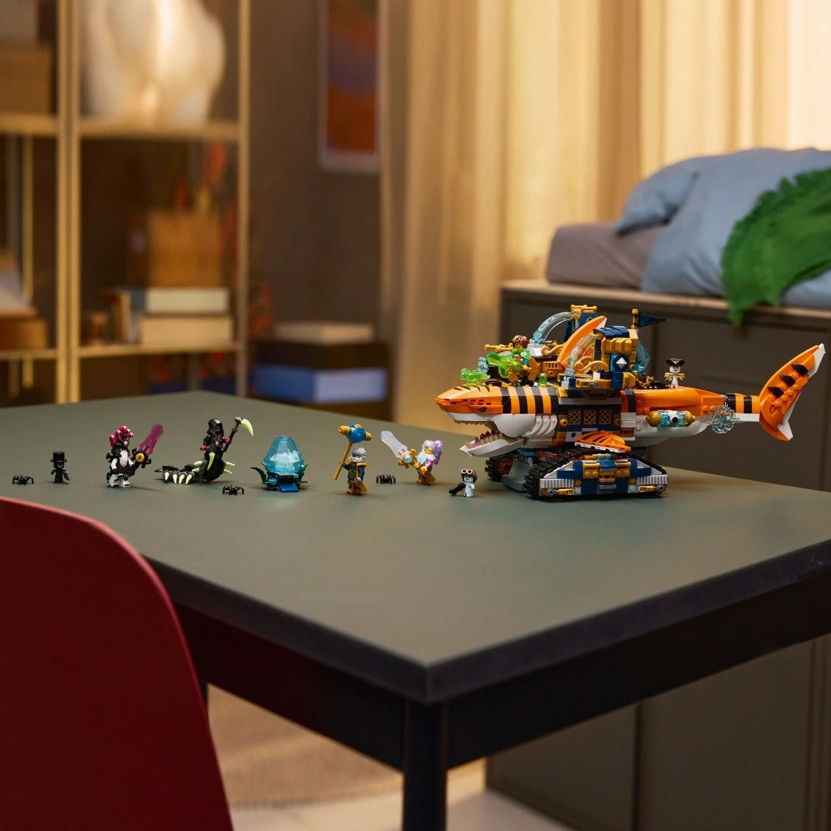 Set LEGO DREAMZzz 71515 Tiger Shark Tank, 1548 pjesë, 2-në-1, 9+ vjeç