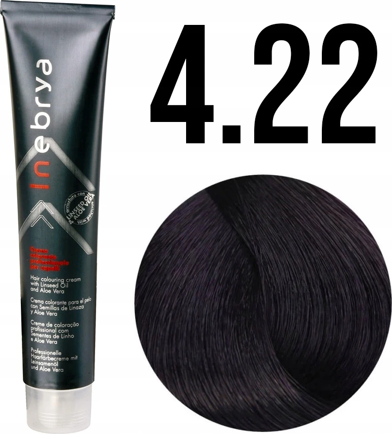 Ngjyrë për flokë Inebrya  4/22 Gështenjë violet e mbyllët, 100ml